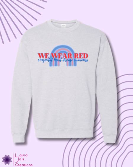 We Wear Red Crewneck Sweatshirt